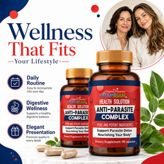 Anti Parasite Complex 2 Bottles Herbal Detox Wellness Support 180 Caps