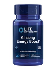 Life Extension Ginseng Energy Boost, 30 Count (Pack of 1), Light Brown
