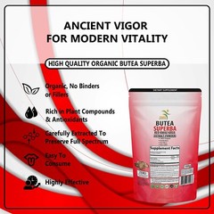 Butea Superba 10:1 Extract Powder Red Kwao Krua High Quality Full Spectrum 100g