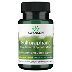 Swanson Herbal Supplements Sulforaphane from Broccoli Sprout Extract 400 mcg …