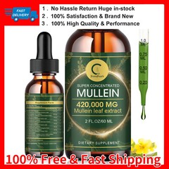 Mullein Leaf Extract Super Concentrated 420,000 MG 2 FL.OZ/60 ML Lung Cleanse