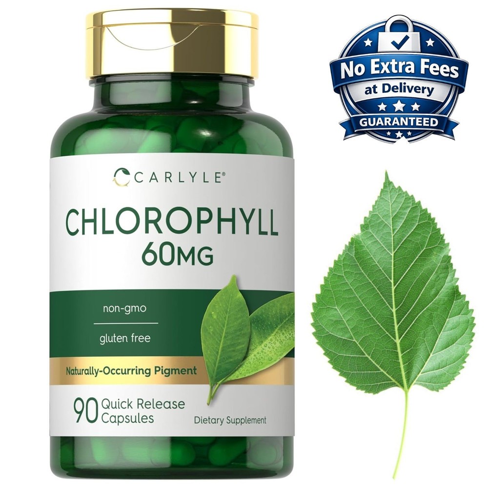 Clorofila 60mg con Cobre 90 Cápsulas | A partir de Hojas de Morera (Morus alba)
