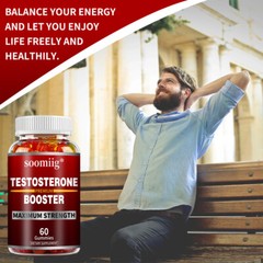 Testosteron Booster Supplement for Men, Energy & Endurance, 30/60 Gummies