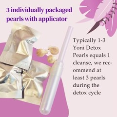 3pcs Natural Herbal Detox Pearls for Women FREE +1 Applicateur