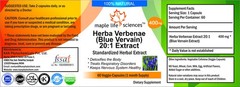 Blue Vervain Extract 20:1 Capsules Herba Verbenae Officinalis Pure High Quality