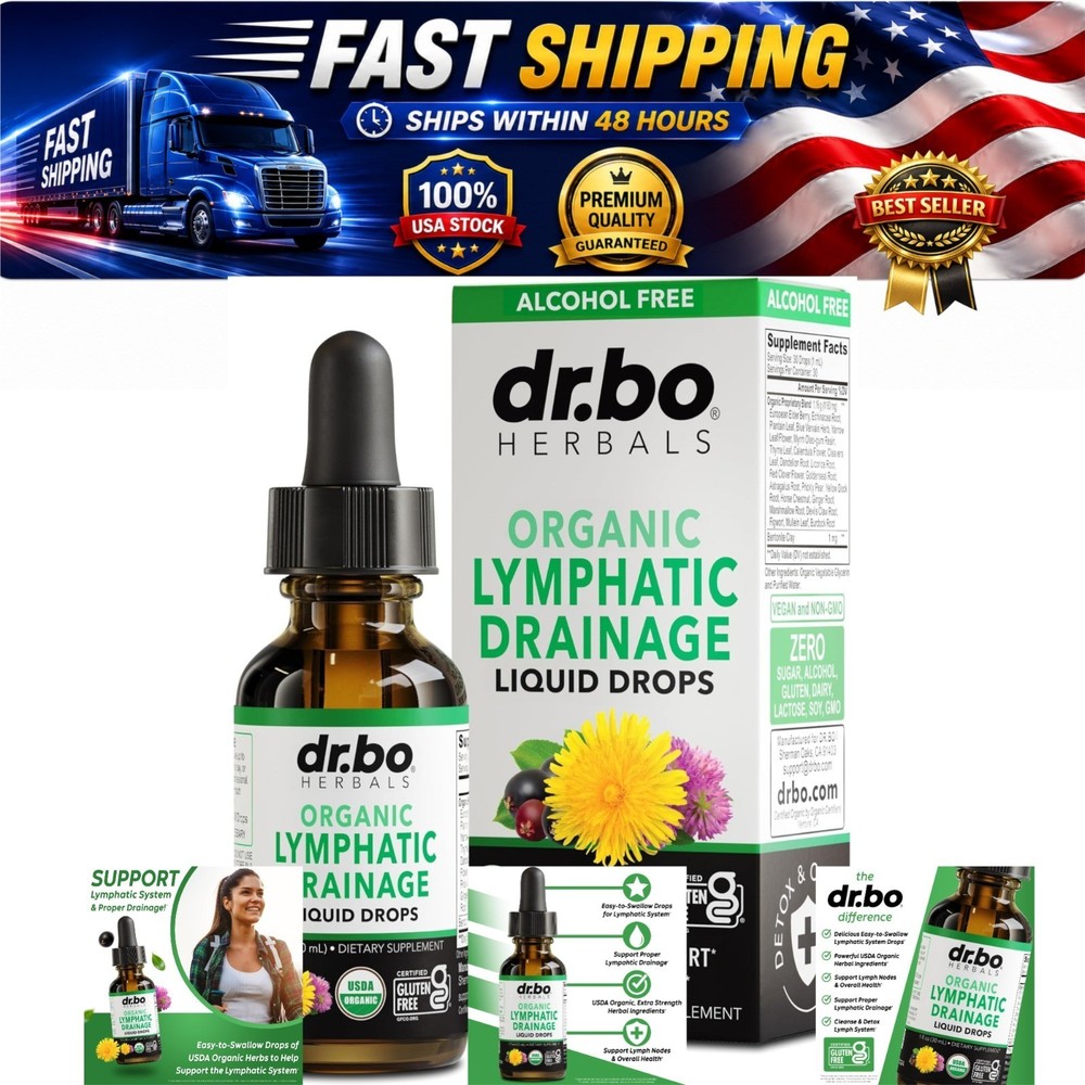 Lymphatic Support Drops Organic Herbal Blend 1 fl oz DR. BO