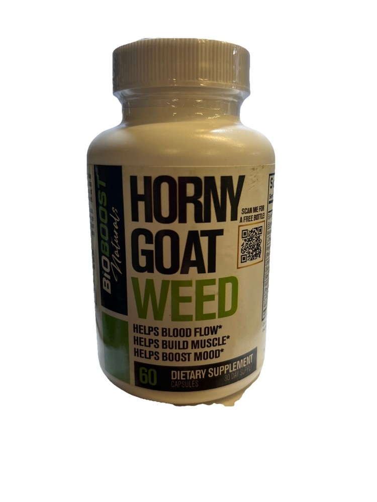 Horny Goat Weed, 1000 mg, 60 Veggie Capsules Sealed 24 Hour Shipping