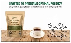 Moringa Tea with Ginger 8 oz, Boost Immunity, Aid in Digestion(2 Pack)