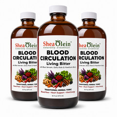 Living Bitters Herbal Blend Liquid 16 oz Blue Vervain Gotu Kola by Shea Olein