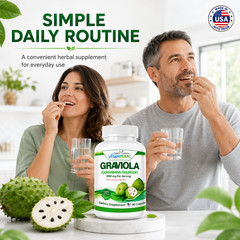 Graviola Capsules Leaf and Fruit Extract 90 capsules Soursop Annona High Potency