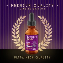 Lavender Extract – Lavender Flower Tincture – Calm Relax Sleep & Culinary – USA