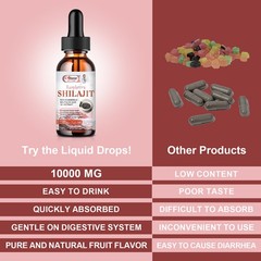 Himalayan Shilajit Drops/Gel Himalayan Shilajit Ashwagandha Energy Support