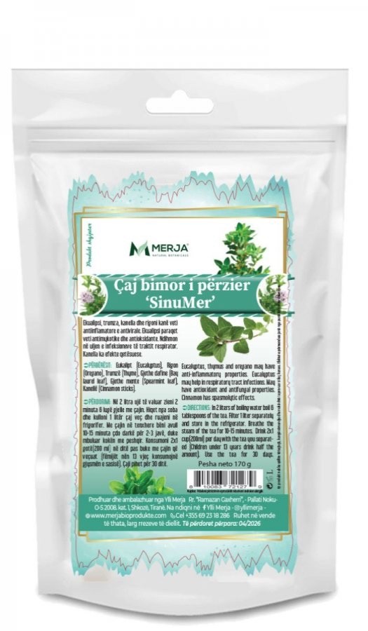 180 gr Herbal Sinus & Respiratory Support Tea Blend – Oregano, Thyme, Eucalyptus