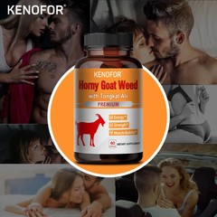 60pcs Natural Testosteron Booster Ginseng Maca Tribulus Horny Goat Weed