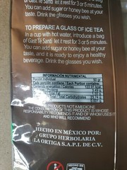 Te Cuachalalate 25 Bolsitas Para e Estomago/ Tea Cuachalate 25 Tea Bags Natural