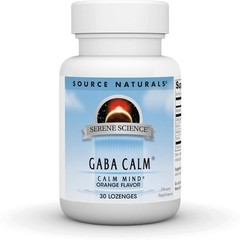 Source Naturals Serene Science GABA, 125 mg, Orange Flavored* – 30 Lozenges