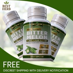 60 BITTER MELON PILLS CHOLESTEROL REDUCTION BLOOD SUGAR SUPPORT GLUCOSE PILLS