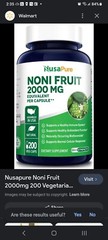 Noni Fruit 2000mg 200 Vegetarian caps Non-GMO & Gluten-Free Ships Free