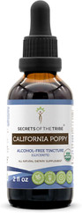 California Poppy Tincture Alcohol-Free Liquid Extract, USDA Organic Californi…