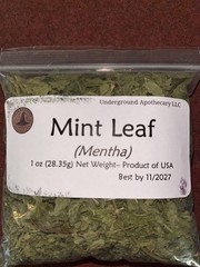 Mint Leaf – Hand Harvested – 1 oz. (Mentha) – Underground Apothecary