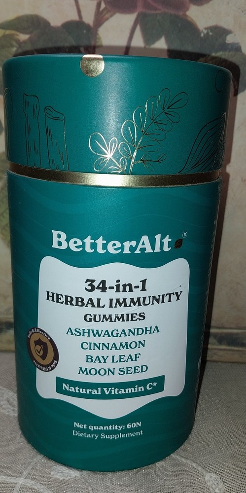 BetterAlt 34-In-1 Herbal Immunity Ashwagandha Moon Seed Cinnamon exp: 04/27