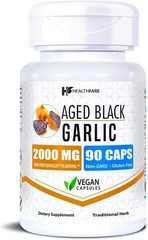 Healthfare Aged Black Garlic Supplement Pills | 2000mg 90 Count (Pack of 1)