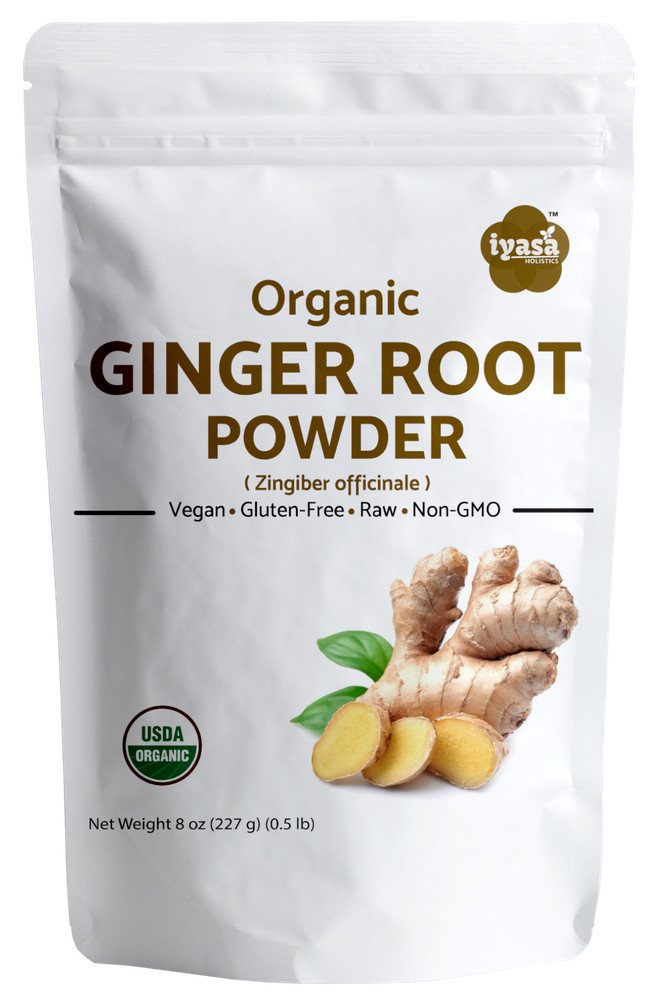 Organic Ginger Root Powder (Zingiber officinale) 4,8,16 oz 1 lb pound
