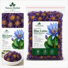 Blue Lotus Dried Flower Nymphaea Caerulea Herbal Tea 100% Natural Botanical Herb