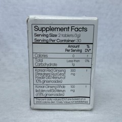 Panaxelf 10 Korean Red Panax Ginseng 60 Tablets EXP 11/26