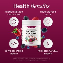 SNAP Nitric Oxide Booster Organic Beets Powder for Stamina Circulation Strength