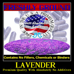 LAVENDER FLOWER With Absolutely No Additives High Potency 100 Vegetarian Capsule