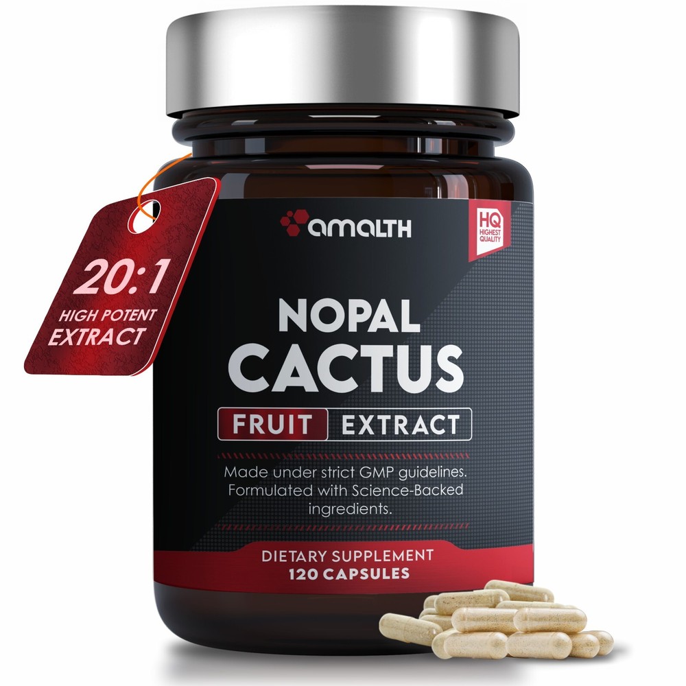 Nopal Cactus Extract Powder 120 Capsules