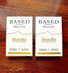 BASED Supplements SHILAJIT – 60 Resin pieces – Cleanest on the market – 2 Pack