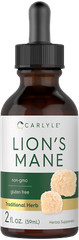 Lions Mane Extract Liquid | 2 Fl Oz | Vegetarian Tincture | by Carlyle