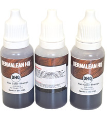 Dermalean DHQ-Disposable 3-in-1 Hair Color Pack of 3 (15 ml)