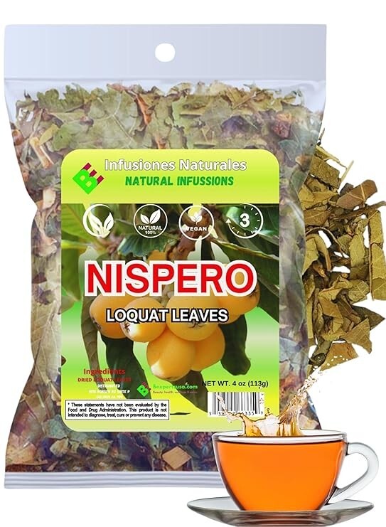 Te Hojas de Níspero (Loquat Leaves Tea) – 4oz (113g) – 100% Natural, Wildcrafted