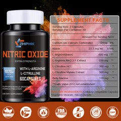 Nitric Oxide Booster Supplement,Testosterone Booster,Energy Support Capsules