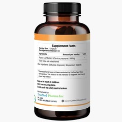 TrueMed Papaya Leaf Extract Support for Immunity and Promotes Good Hair, Skin
