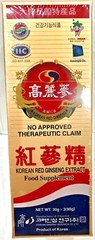 KOREAN 6 Years RED GINSENG EXTRACT Food Supplement 30g * 3(90g)