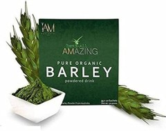 IAM AMAZING PURE ORGANIC BARLEY POWDERED 100 BOXES AVAILABLE 10 SACHETS PER BOX