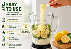 Organic Pure Lemon Powder | Natural Vitamin C Detox Superfood