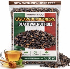 5oz Black Walnut Hull Tea Cascara de Nuez Negra Parasite Detox, Wellness bath
