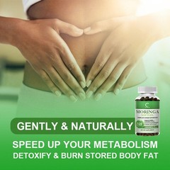 Organic Moringa Leaf Oil Capsule 300MG for Immune,Weight Management 120-480 Caps