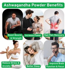 100% Natural Ashwagandha Powder 100g | Finely Ground | Vegan