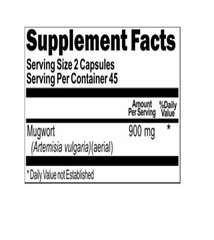 Mugwort 900mg 3X90 Caps Artemisia vulgaria Made in the USA