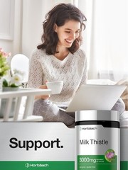 Milk Thistle Extract 3000mg | 300 Capsules | Non-GMO, Gluten Free | by Horbaach