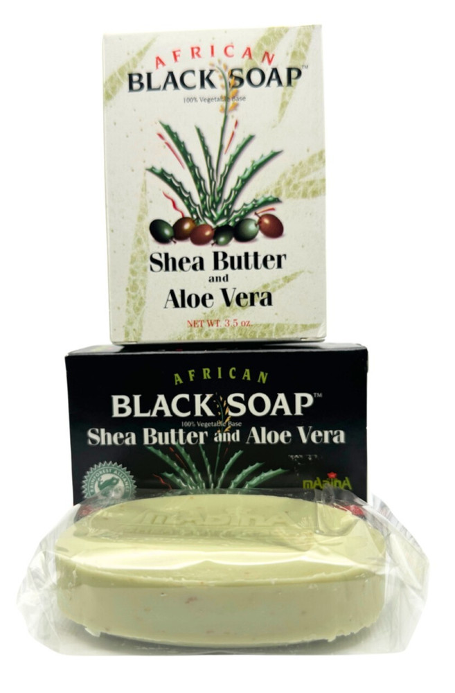 African Black Soap – Shea Butter and Aloe Vera| 2-pack