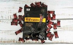 GeumHeuk Korean Black Ginseng Candy Sugar Free 200g X 3 bags=600g. nhân sâm đen