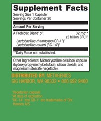 Metagenics UltraFlora Womens Probiotic 30 Count (Pack of 1), Brown