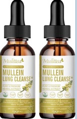 2 Pack Mulittea Mullein lung cleanse Two 2 Fl Oz Boxes 11/2026